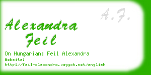 alexandra feil business card